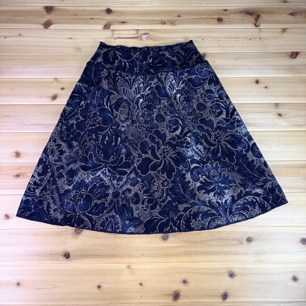 Autumn Teneyl Skirt Womens Small Multicolor Floral Print A Line Mini Skirt
